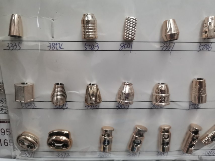 金属吊钟羽绒服服装配件运动装腰绳扣鞋帽扣松紧调节装饰纽扣产品图