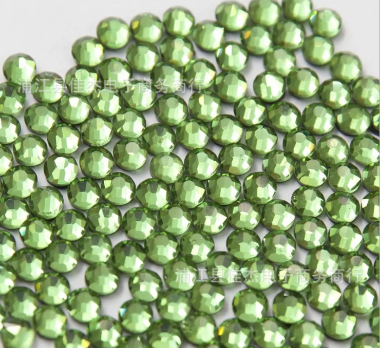 Grass Green Ss20 Middle East Drill Dmc Glass Hot Drill Nail Drill Diy Drill details Picture