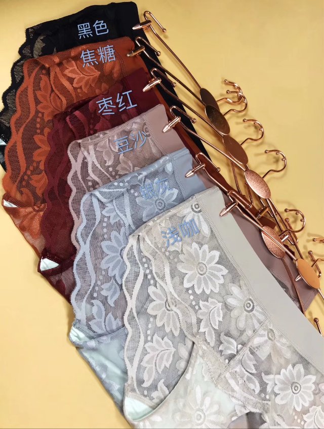 8373 Sexy Antibacterial Lace Breathable Triangle Pants for Teenage girls