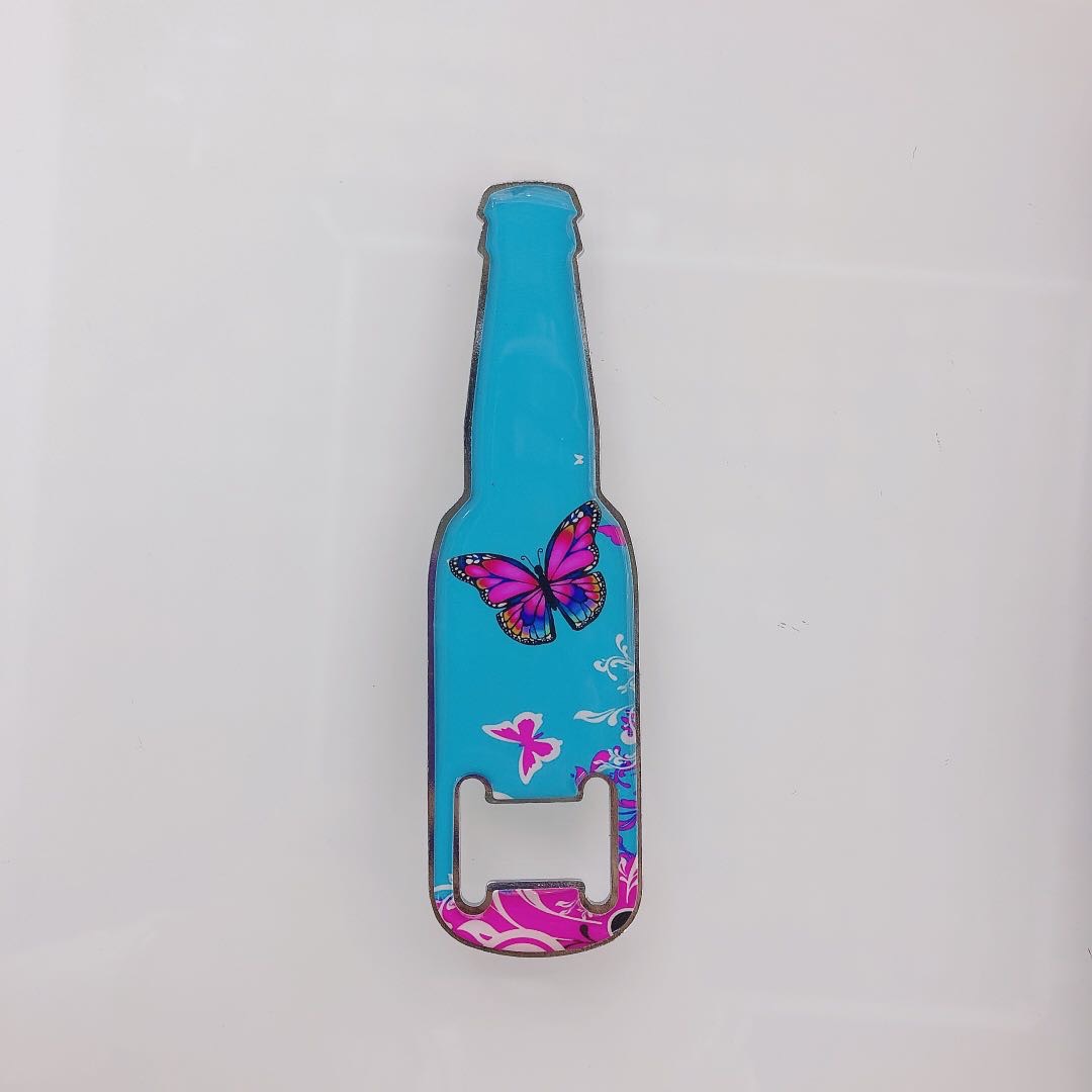 啤酒开瓶器创意冰箱贴启子钥匙扣起瓶器广告定制带磁铁酒起子家居