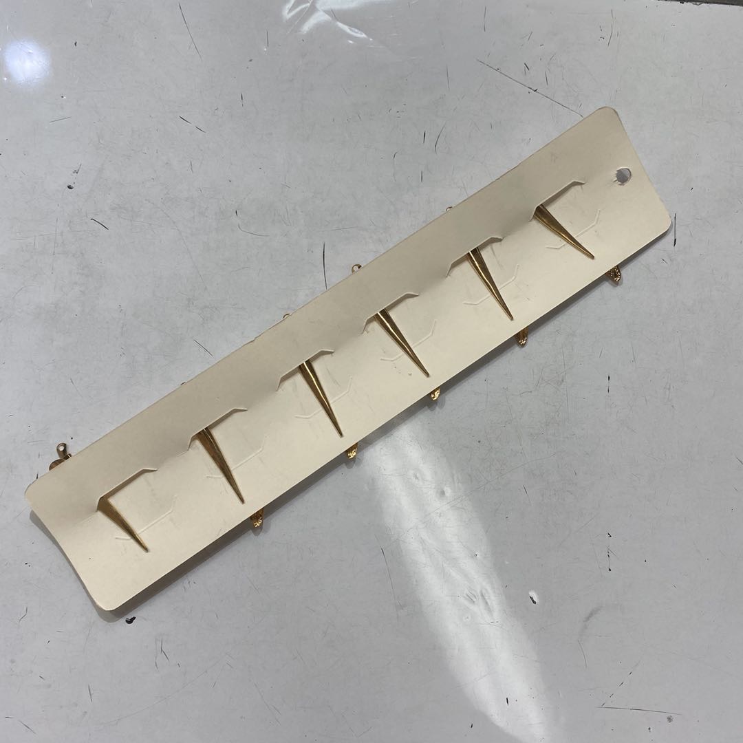 热销新款时尚芭蕉叶镀金铁片女士鸭嘴夹细节图