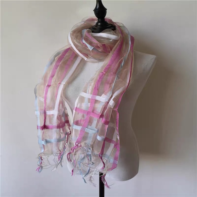 Quality Wide Skin Women Fashion Fringe Silk Scarf Spring And Autumn Long Terms Specification drawing