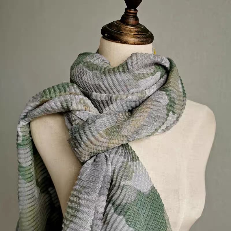 Camouflage Printed Pattern Scarf Shawl Scarf Dual Purpose Long Specification drawing