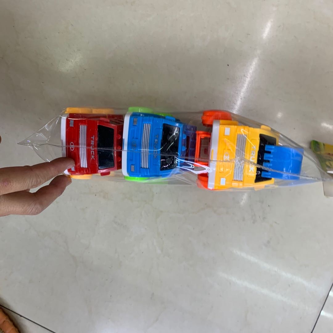 挖土机装载机运载机三合一包装玩具模型儿童玩具挖土机装载机运载机模型玩具产品图