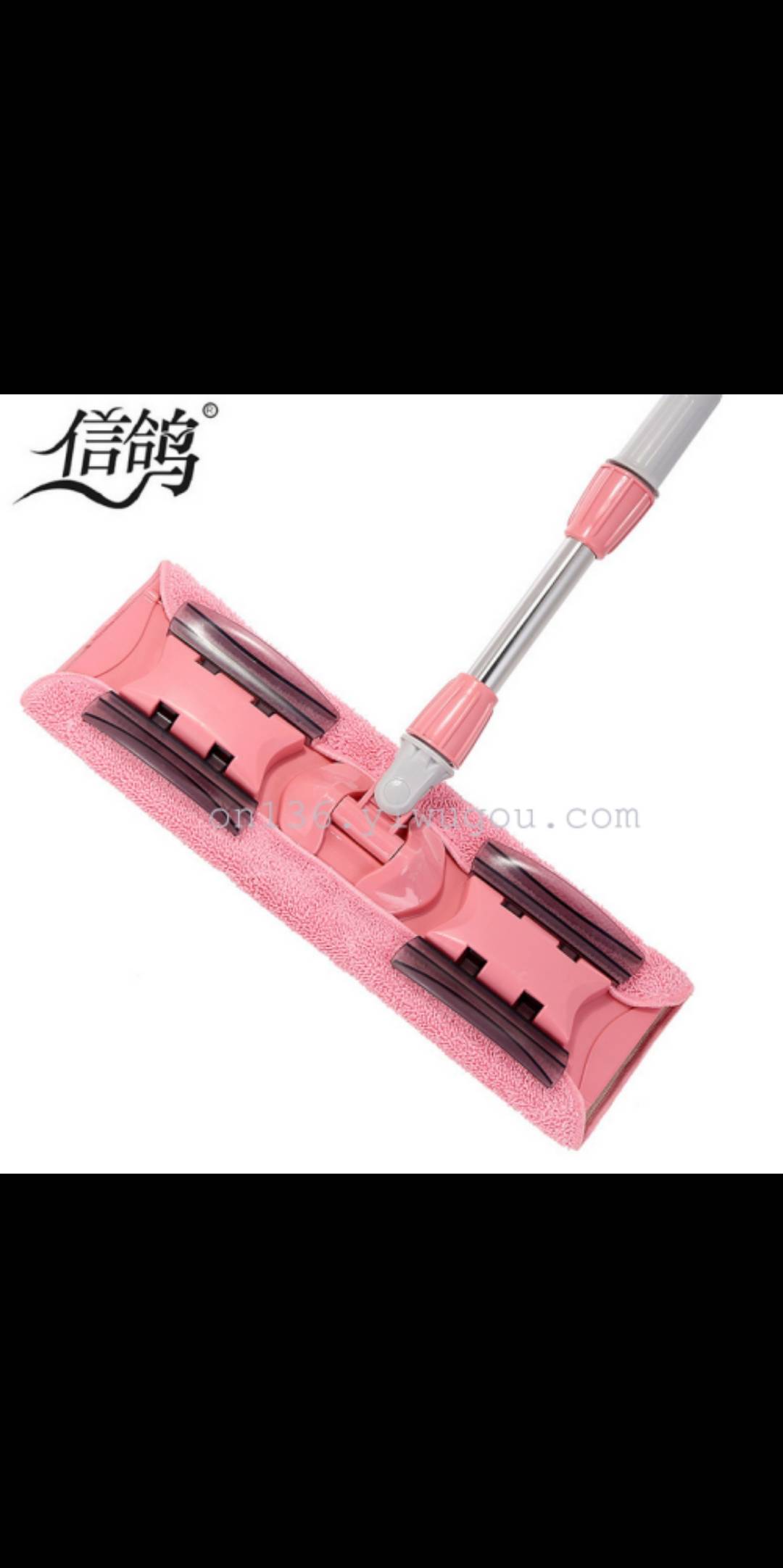 Carrier pigeon flat mop with household towel mop large flat mop stainless steel mop
