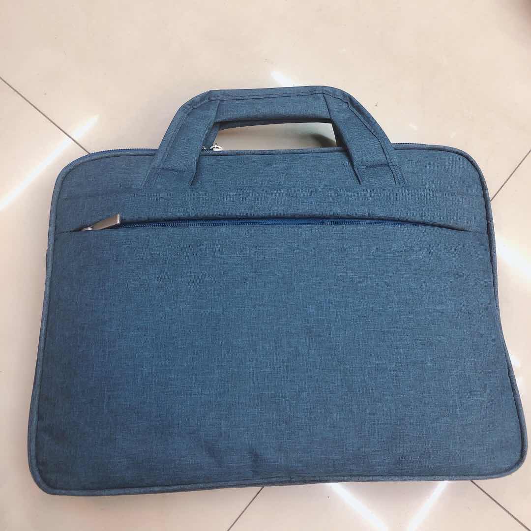 Business simple single-shoulder bag, men's simple handbag, office briefcase, canvas computer bag, business bag, Oxford cloth conference bag Specification image