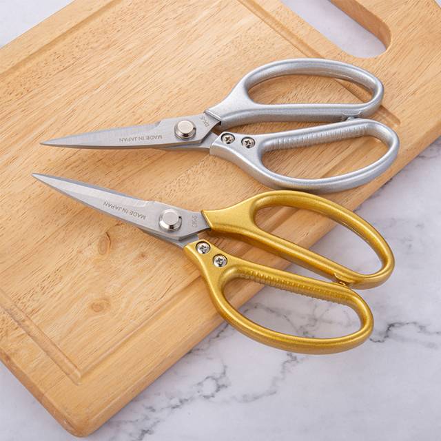 Strong Scissors Kitchen Multi-Functional Scissors Household Scissors Zinc Alloy Chicken Bone Scissors Aluminum Handle Scissors Yangjiang Scissors details Picture