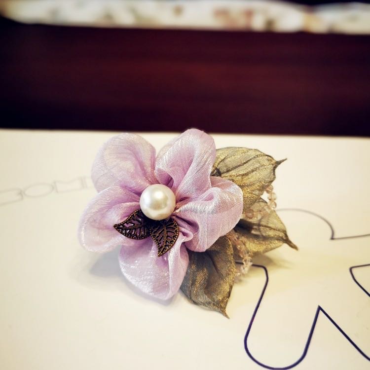Pearl Cloth High-End Corsage Headwear Korean Series Corsage Collar