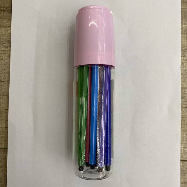 Barbie Cat Bucket Series Watercolor Pens for Primary School students Color Set, Safe and non-toxic hand-drawn Double-head soft-head Doodle Gift 204 details Picture