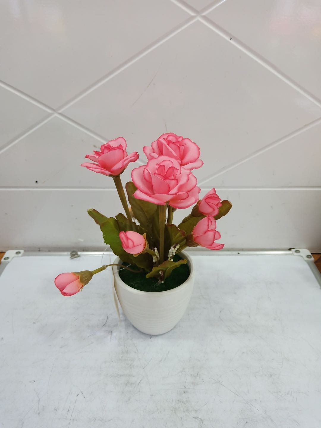 厂家直销新款正品仿真花盆景家居装饰：AP-6016