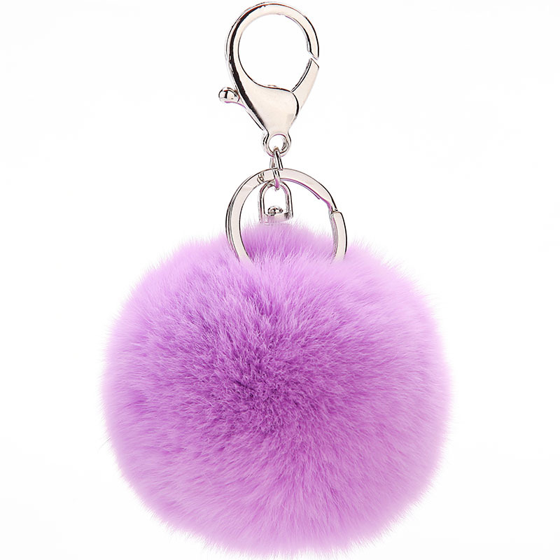 车钥匙挂件可爱毛绒狐狸毛球睡眠娃娃包包挂件钥匙配饰包包挂饰25