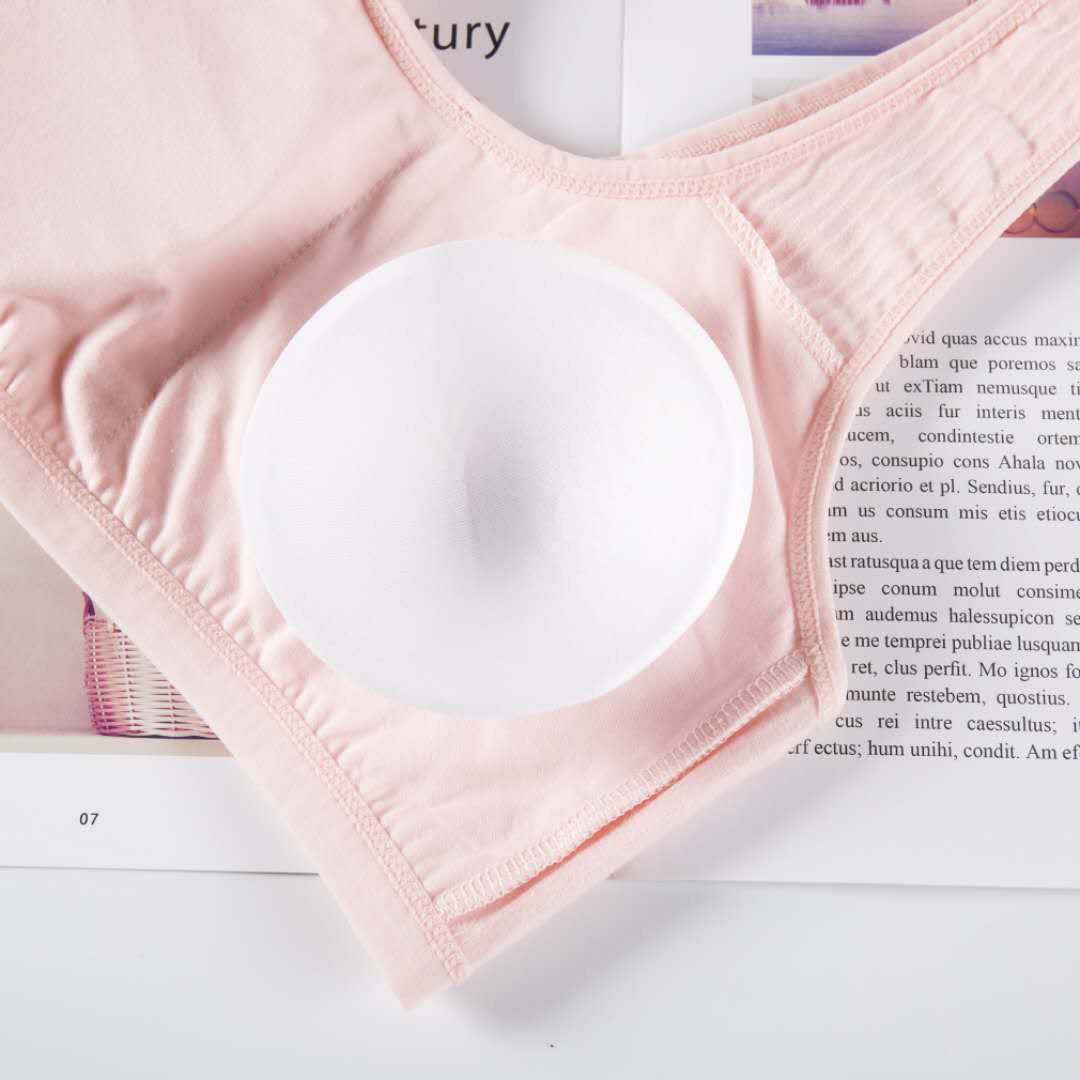2020 Summer New Cotton Vertical Striped Girls Vest Bra Sponge Cushion To Prevent Naked Girls Wrapped Chest details Picture