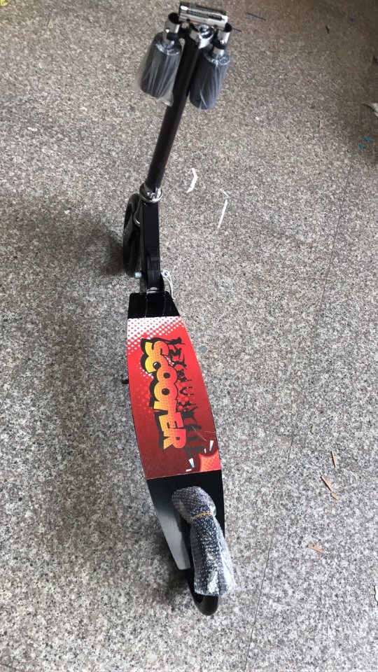 JX-24AT type steel frame painted children's scooter and adult scooter details Picture