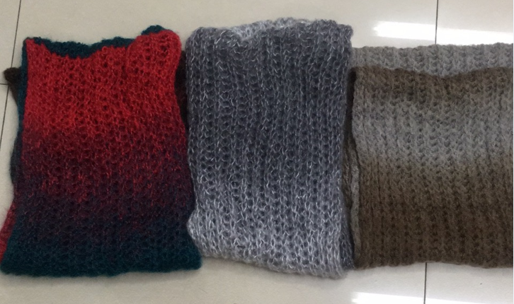 Women's Fashion Trend All-In-One Warm Gradient Knit Bib