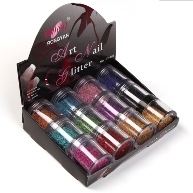 美甲用品指甲装饰配件展示盒装美甲饰物厂家直销