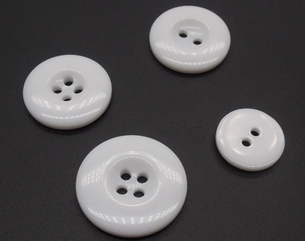 Factory Direct Sales Shirt Buckle Men's Four Hole Round Button Resin Buckle Factory Direct Sales