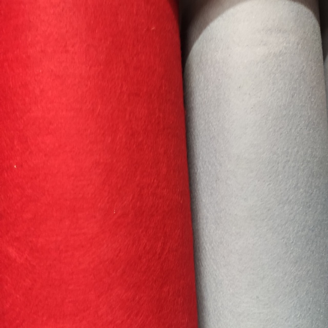 加厚红灰毛毡布服装装饰布多色可选价格面议