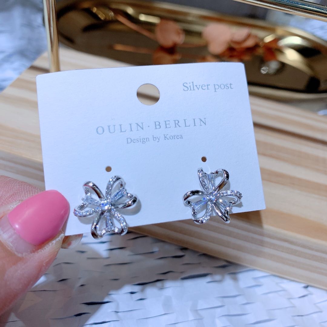 韩版时尚气质高雅花形耳环耳钉耳饰