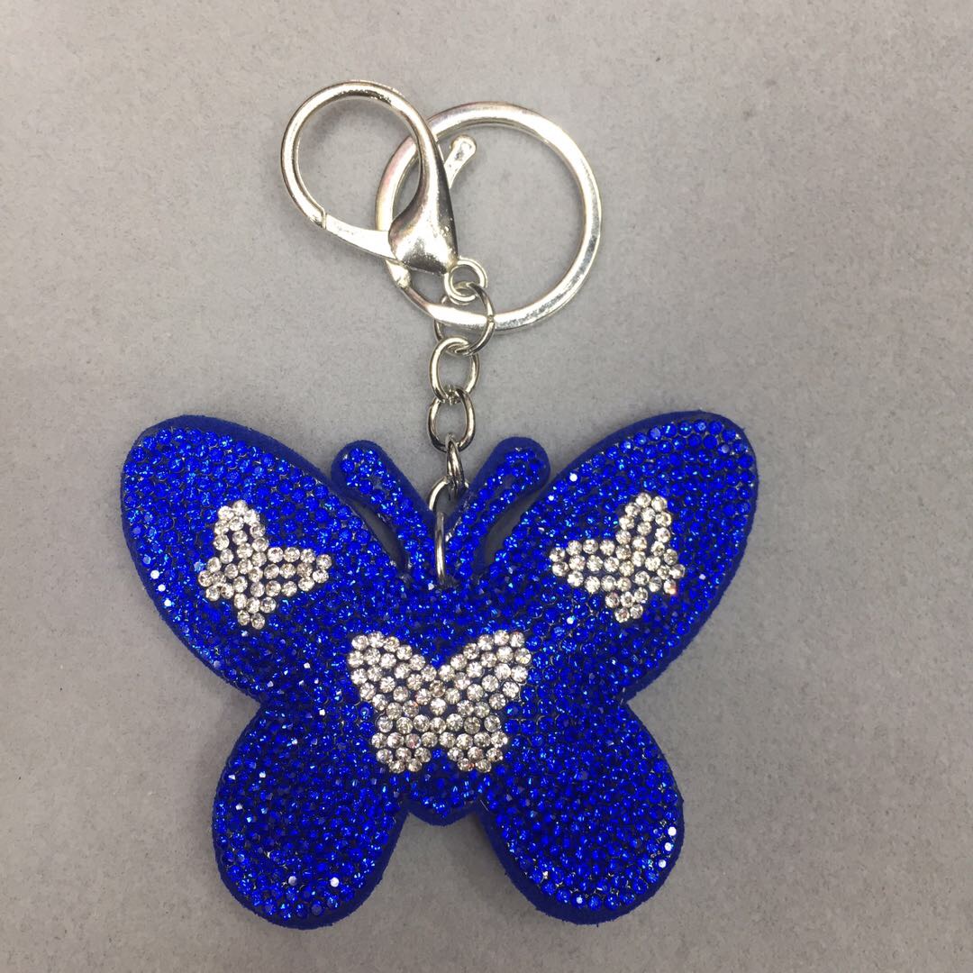 钥匙挂件箱包挂件水钻材质厂家直销