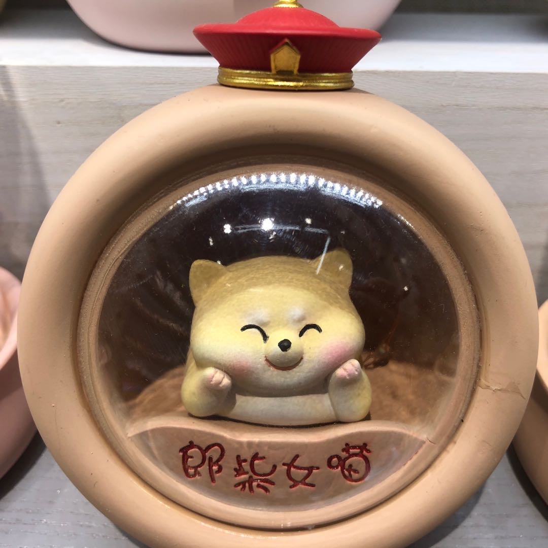 极简创艺原创工艺圆形车载车内饰品摆件创意可爱车上汽车高档内饰摆件男女1