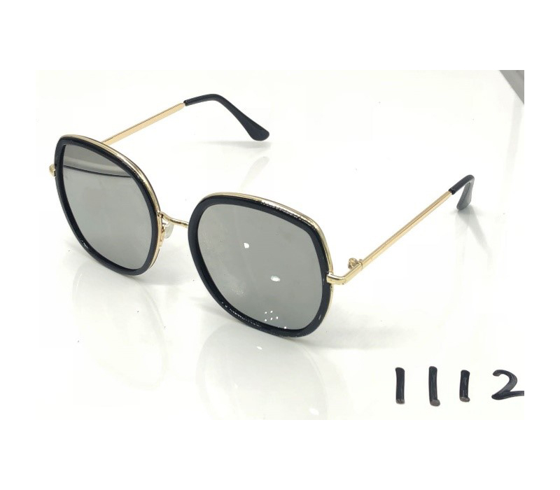 New fashionable large-framed sunglasses, round-framed sunglasses, polarized glasses, Korean version, trendy and trendy, high-end metal women's style 1111