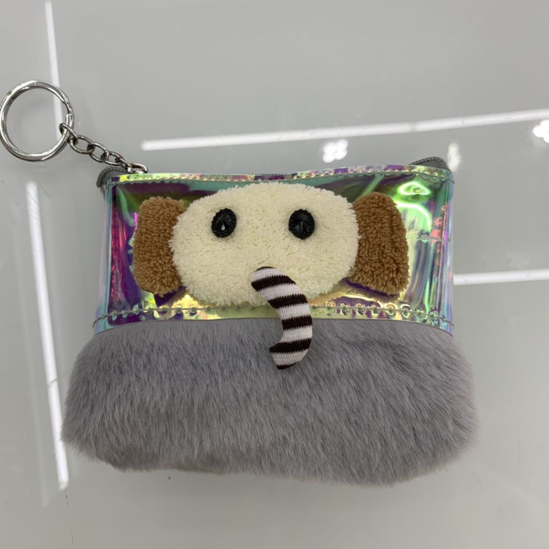 Plush Elephant Coin Purse