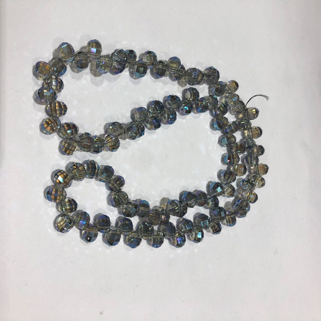 水晶散珠手链项链diy服装装饰串珠配件材料