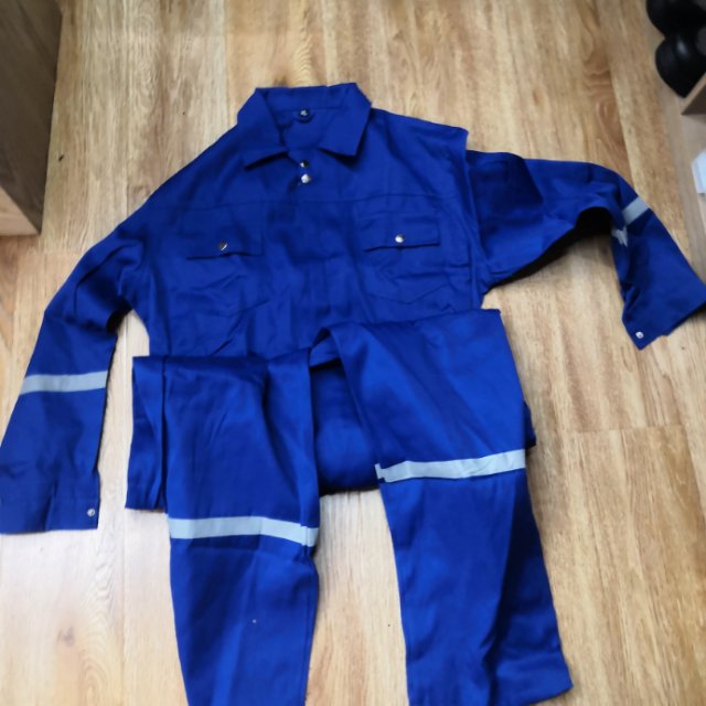 连体按扣工作服 春秋耐磨高亮反光长袖工作服 定制电焊服汽修工服车间工人厂服工衣劳保服