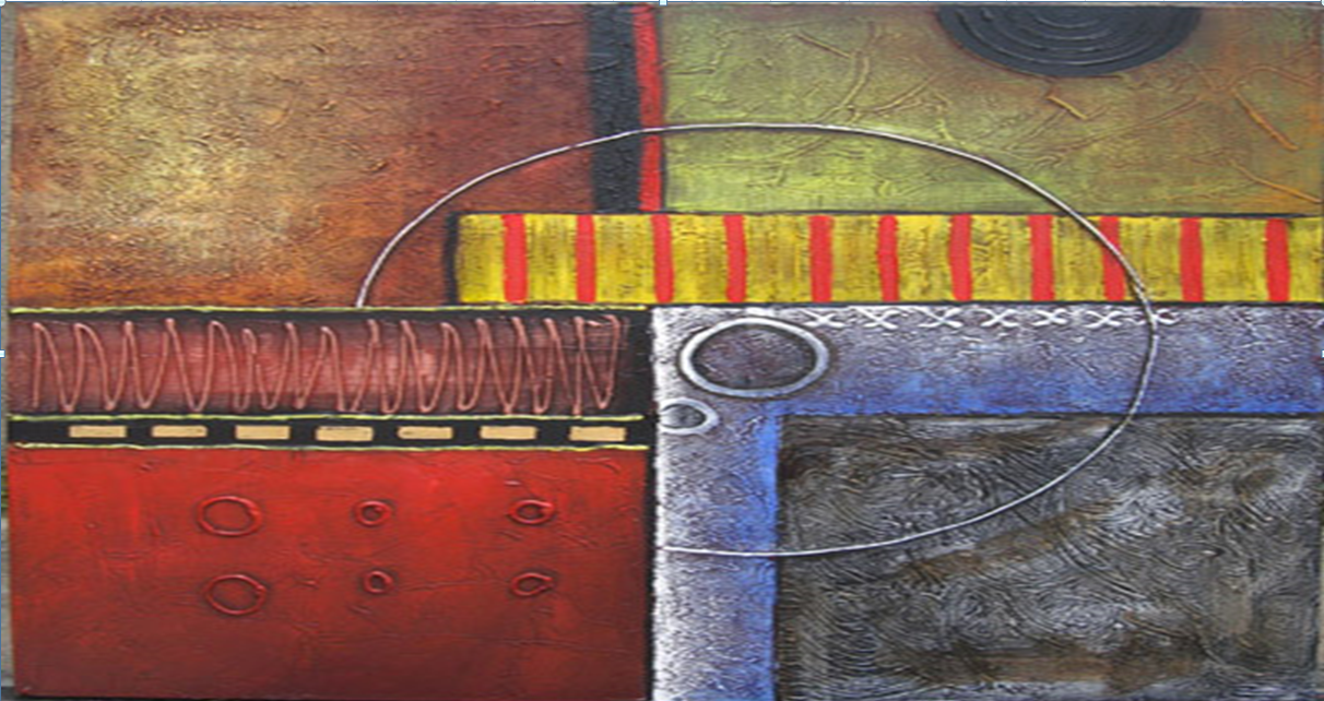 Yiwu Fente art 80X80cm pure hand-painted oil painting thumbnail