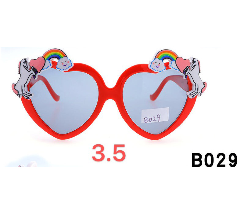 新品时尚可爱儿童太阳镜墨镜方框太阳镜偏光镜潮人潮童卡通图像详情图3
