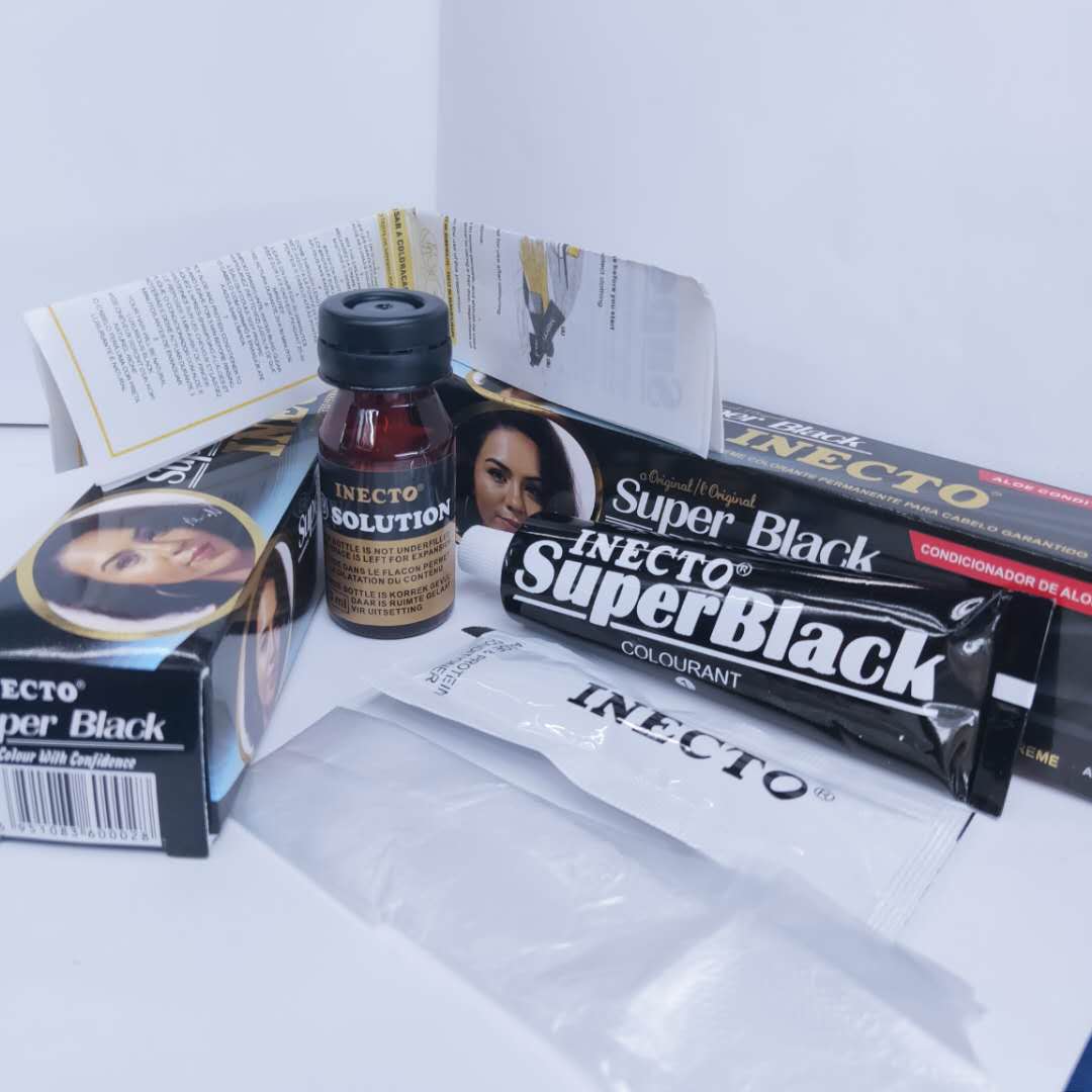 INECTO Super Black Foreign Trade Hair Dye, Plant hair dye, dye at home by yourself Specification image