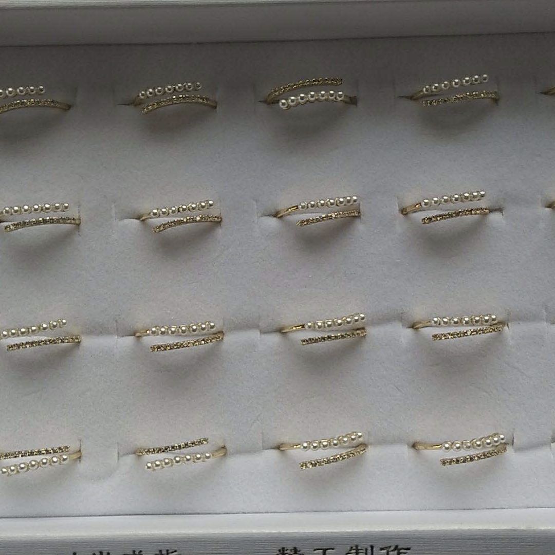 时尚气质戒指韩版闪亮锆石饰品女士百搭保色手饰饰品