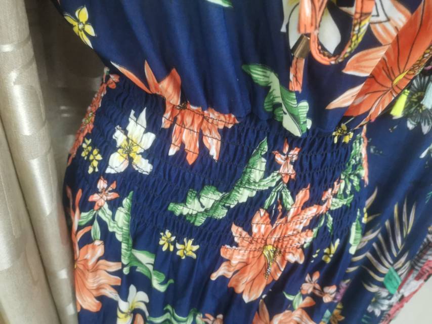 New spring style of foreign trade women's pajamas for home comfort, versatile short-sleeved long style Specification image