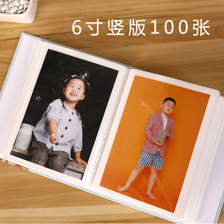 Six inch simple bronzed photo  album  大六寸100张简装相册家庭影集详情图3
