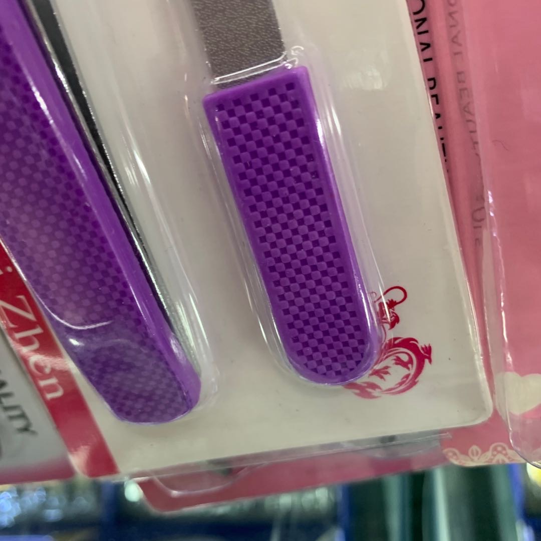 紫色指甲剪指甲刀套装细节图