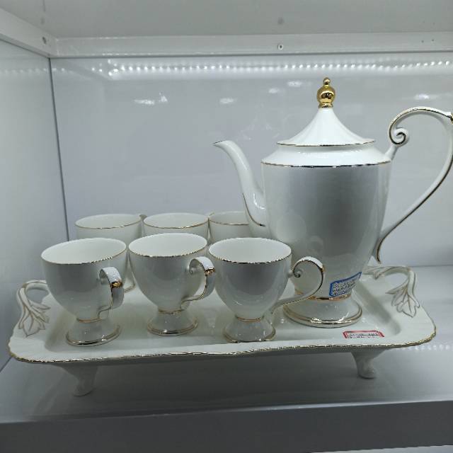 金边奖杯水具家用酒店用品茶具套装