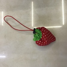 尼龙购物袋环保折叠收纳厂家直销草莓购物袋