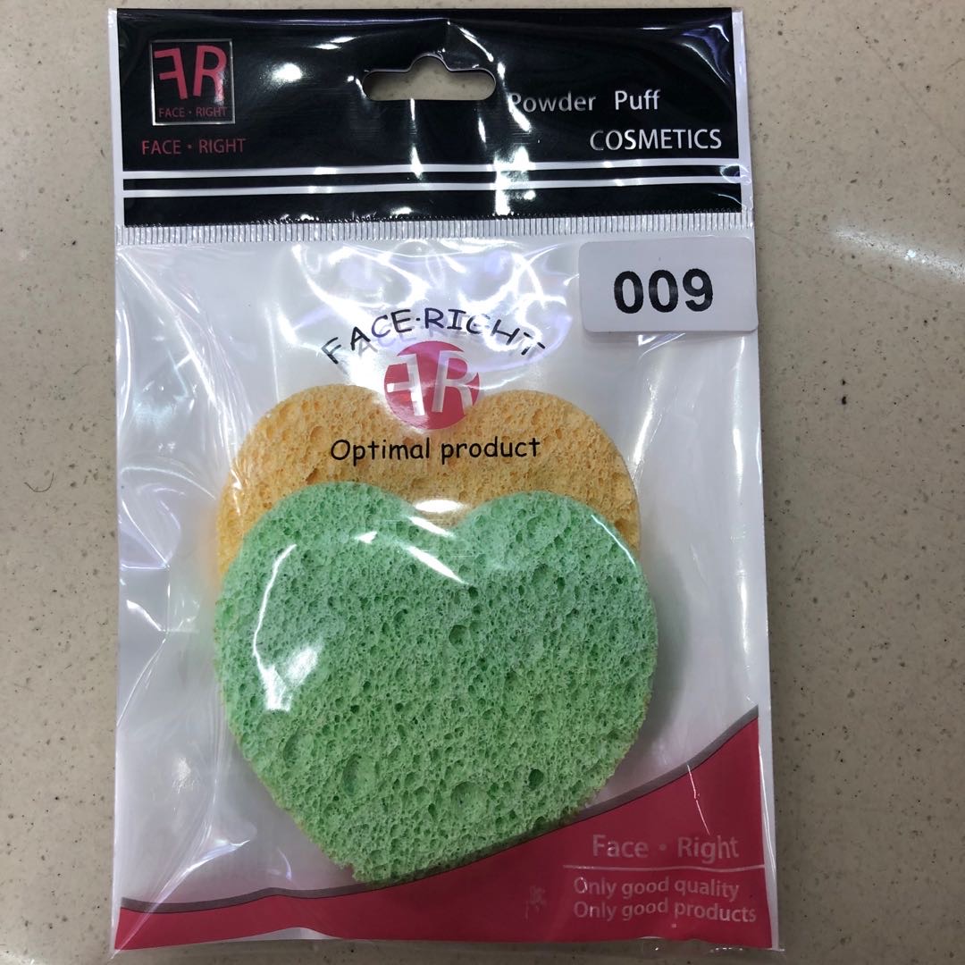 水滴粉湿用爱心形材质易清洗大颗粒