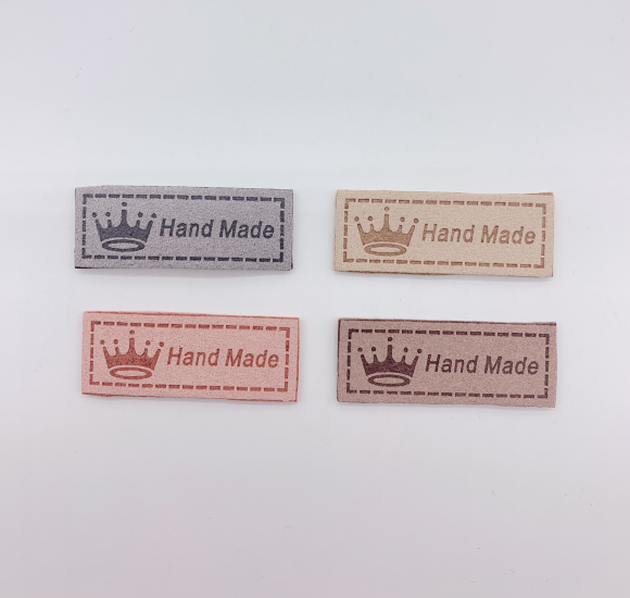 Microfiber Leather Label Trademark Plastic Seal Trademark Collar Label