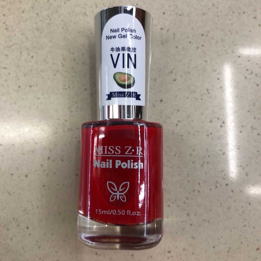 红色可撕拉无毒指甲油厂家直销批发价