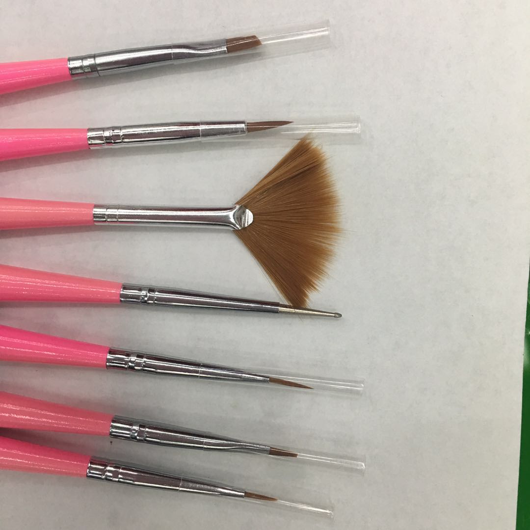 美甲光疗彩绘笔套装7支指甲笔刷全套点钻笔拉线笔产品图