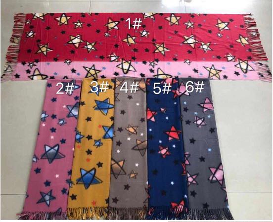 女士时尚潮流百搭休闲星星刺毛印花