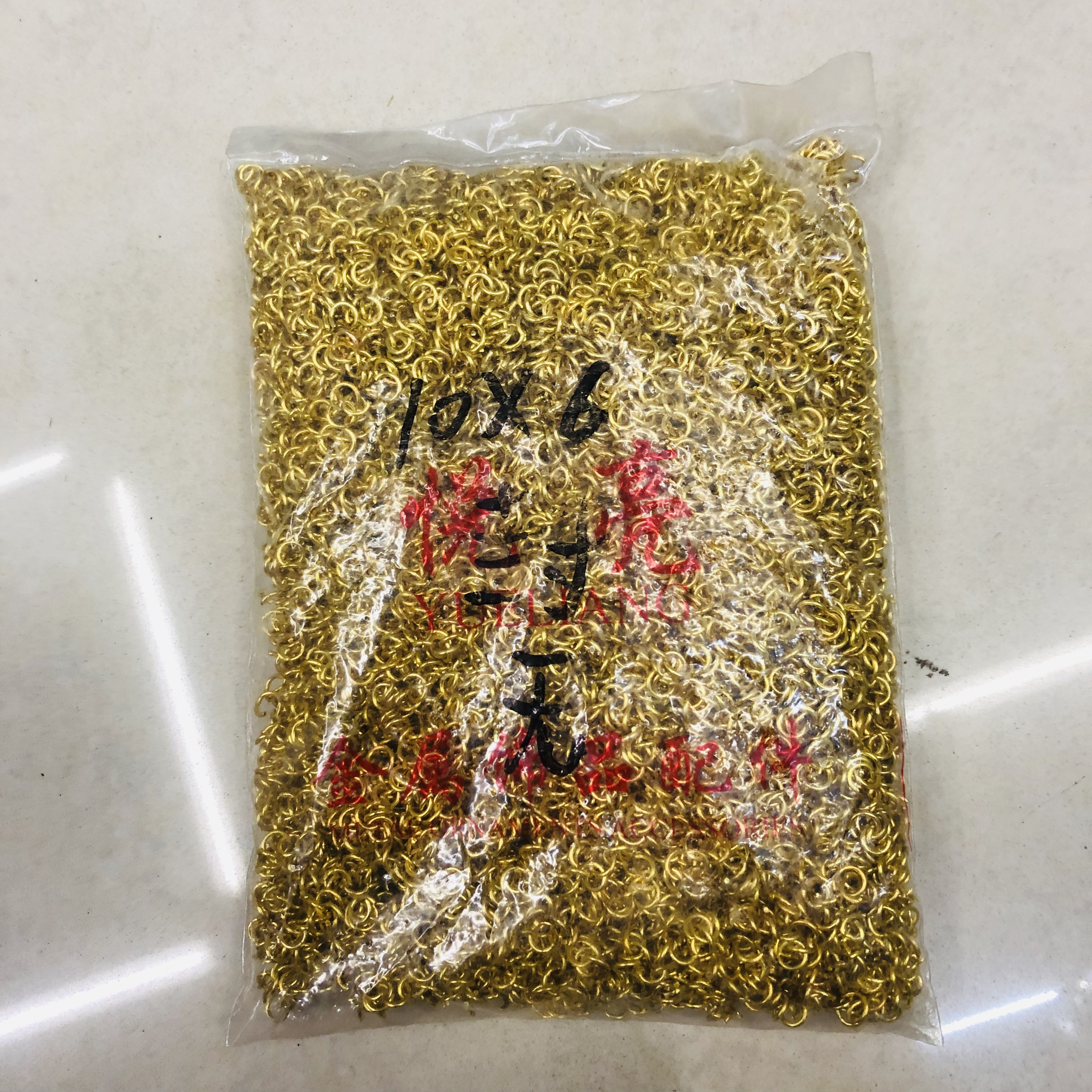 厂家直销铜开口金色铜环铜圈金属单圈金色开口圈diy饰品配件批发