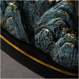 客厅假山摆件家居装饰品办公室酒柜玄关盆景新中式创意工艺品摆设产品图