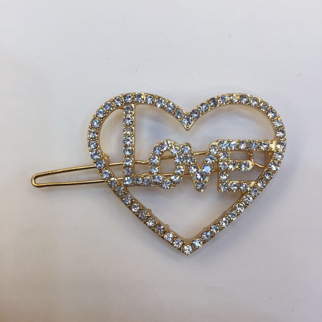 Love letters lovely web celebrity hair clip headpiece simple temperament side clip thumbnail