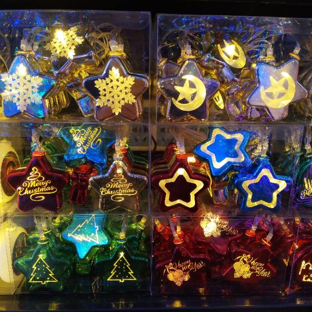 灯球。圣诞节装饰场景品led房间灯老人树用品款多款插电款可爱