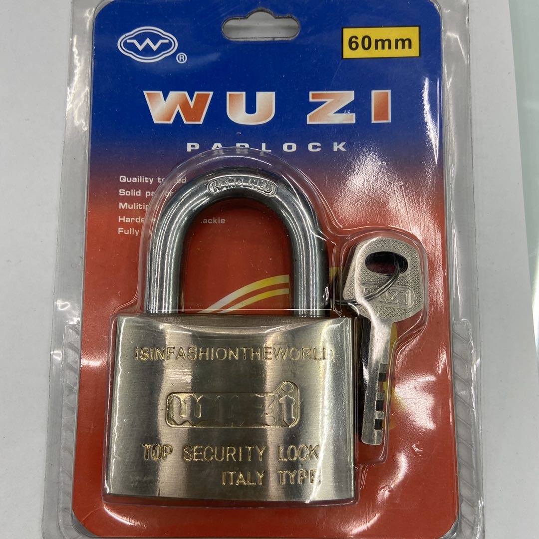 60mm iron arc two-color leaf lock padlock accessories foreign trade thumbnail