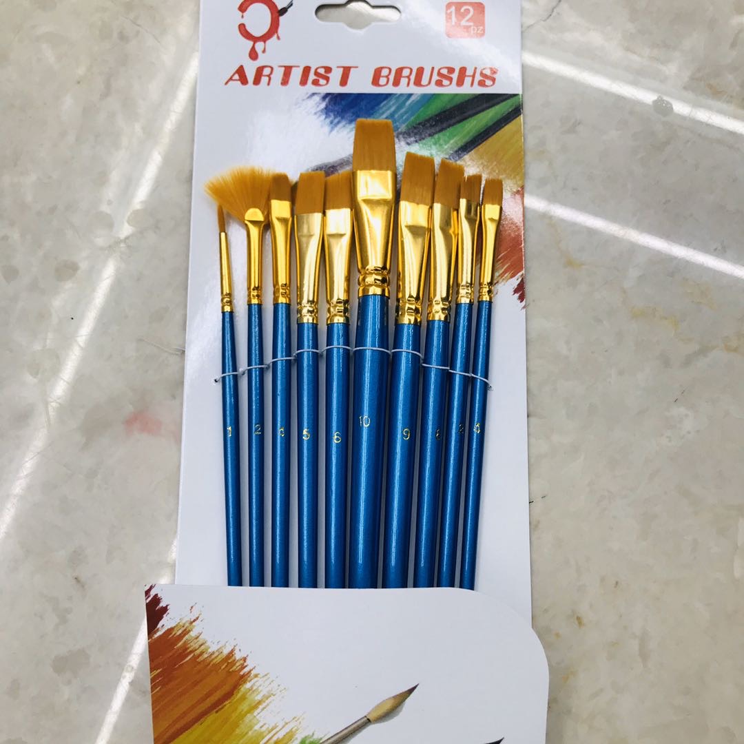 Nylon Brush Set Student Art Professional Hand-Painted Gouache Paint Special Pen Round Head Watercolor Pen Drawing Pen