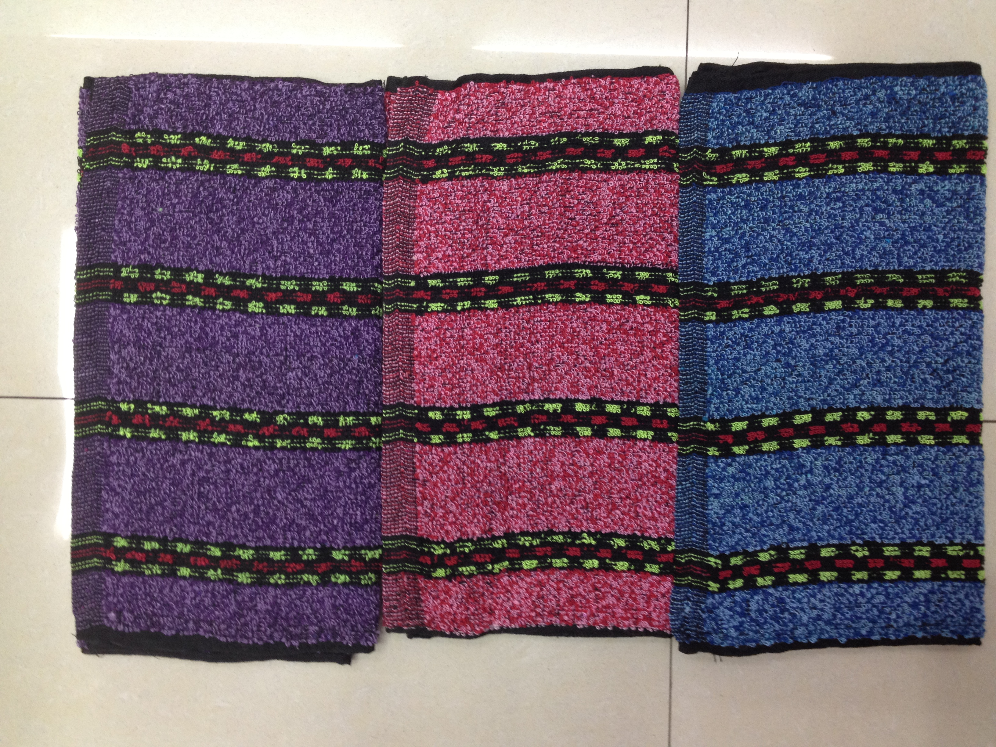 条痕毛巾舒适家用情侣毛巾星空绣花居家日用素色纯棉毛巾定制