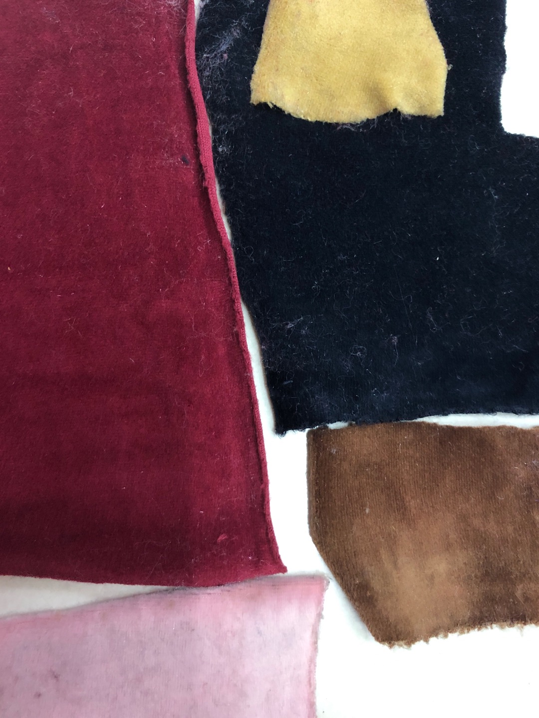 Fashionable New Plain Color Feel Fine Velvet Fabric Specification drawing